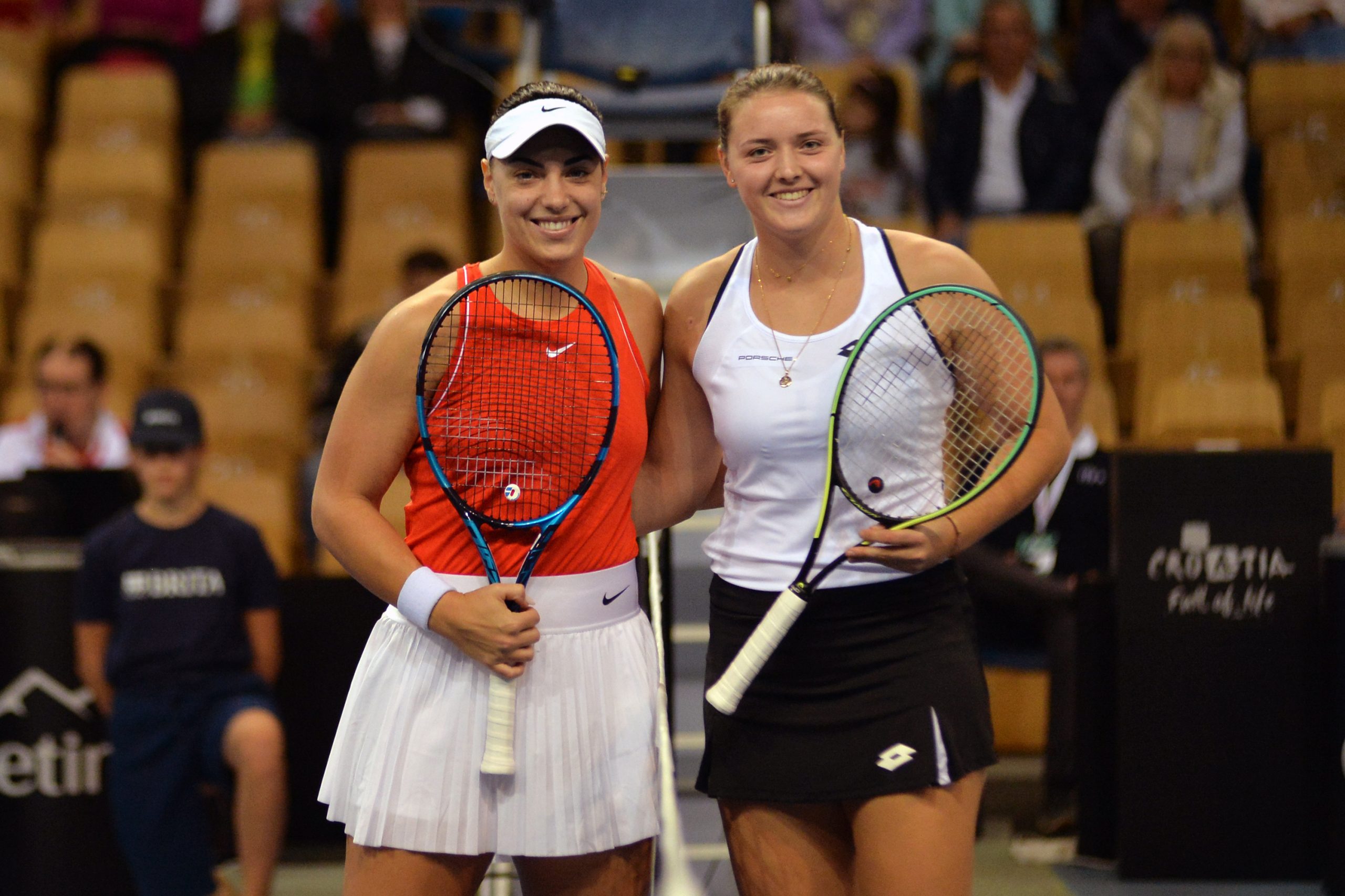 Ana Konjuh i Jule Niemeier / Foto: Mario ĆUŽIĆ/HTS